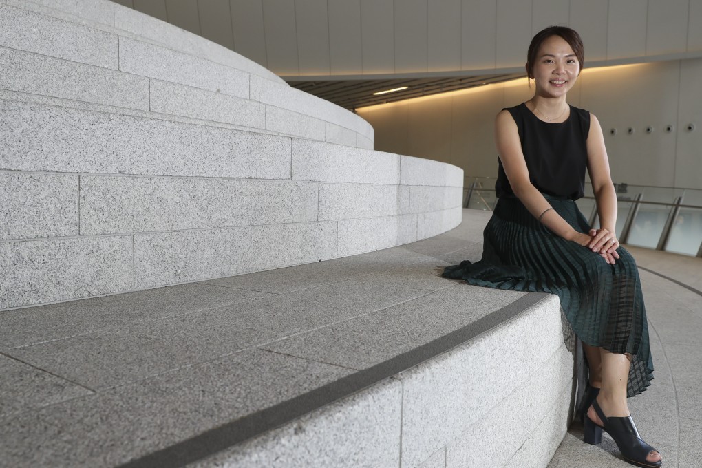 Eureka Chu, an architect at Ronald Lu & Partners, at the Xiqu Centre in the West Kowloon Cultural District. Photo: Edmond So