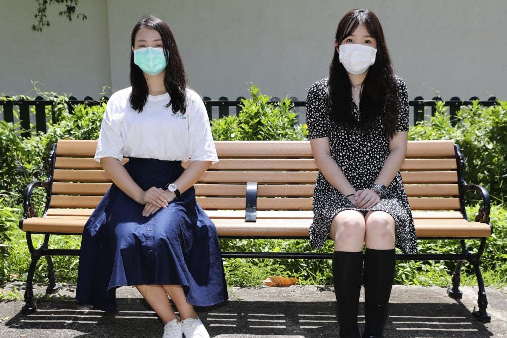 Student of the Year Awards finalists Chan Tsz-kiu (left) and To Nga-Man. Photo: Edmond So