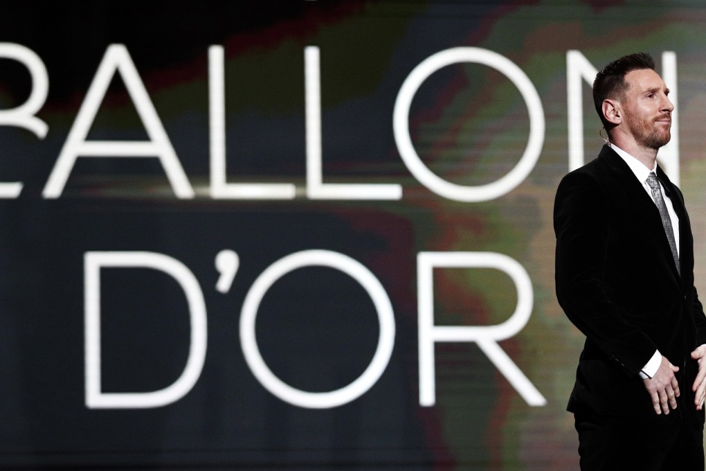 Barcelona forward Lionel Messi is announced winner of the men's 2019 Ballon d'Or at the Ballon d'Or ceremony at Theatre du Chatelet in Paris. Photo: EPA