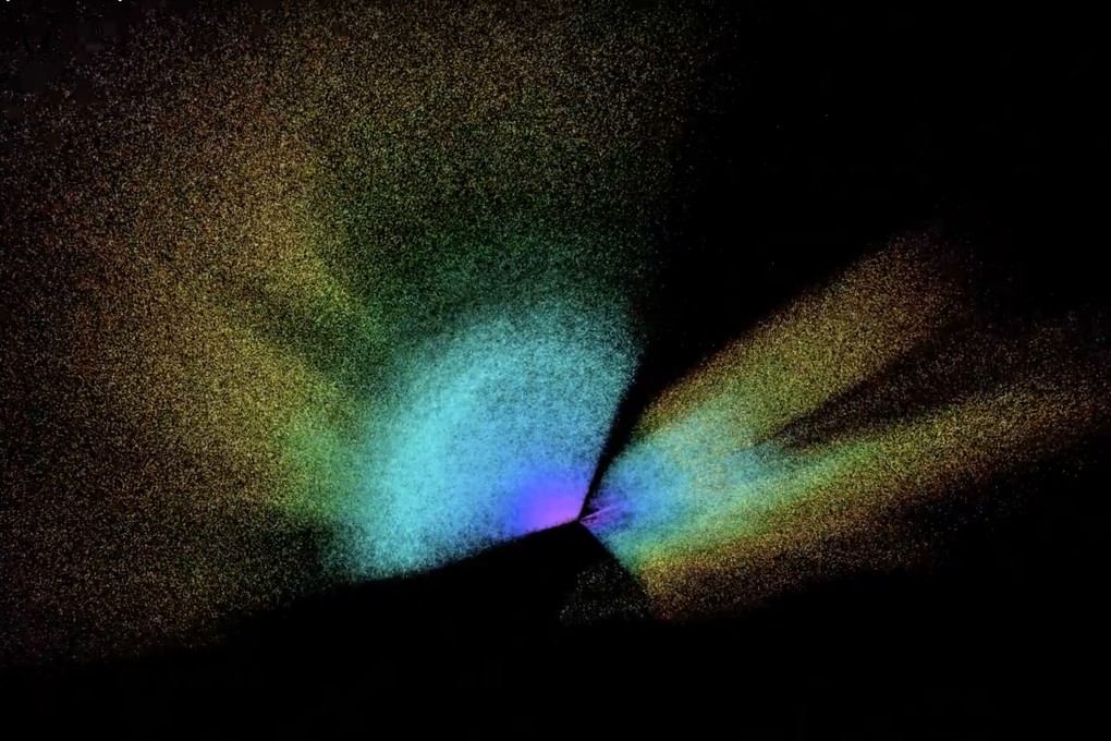 A map of the universe in expansion. Photo: AFP/EPFL