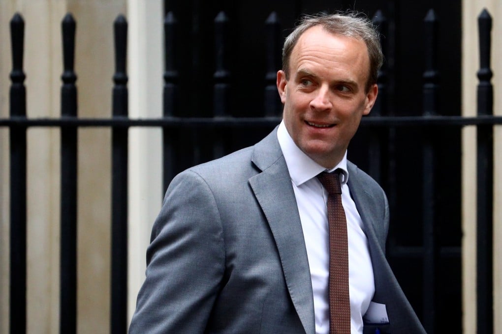 The Hong Kong government came out firing on Tuesday, a day after British Foreign Secretary Dominic Raab (pictured) announced the suspension of his country’s extradition treaty with the city. Photo: Reuters