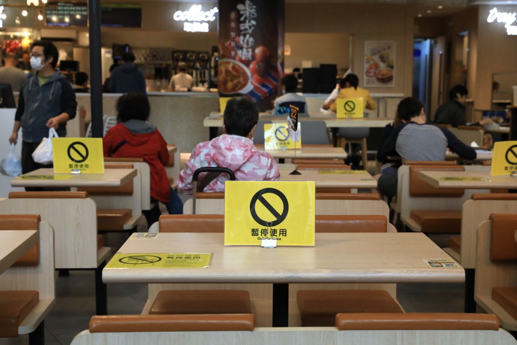 Even offering discounts was unable to stop Hong Kong restaurant revenues from plummeting as new Covid-19 regulations banned dining in after 6pm from last Wednesday. Photo: May Tse