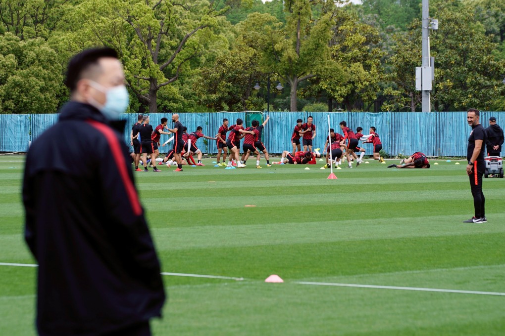 Chinese Super League side Shanghai SIPG train in May. Photo: Reuters