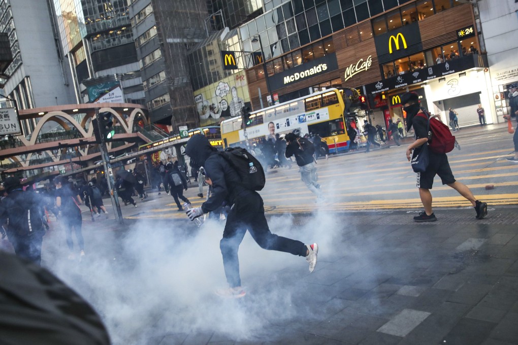 Anti-government protesters in Causeway Bay. Photo: Winson Wong