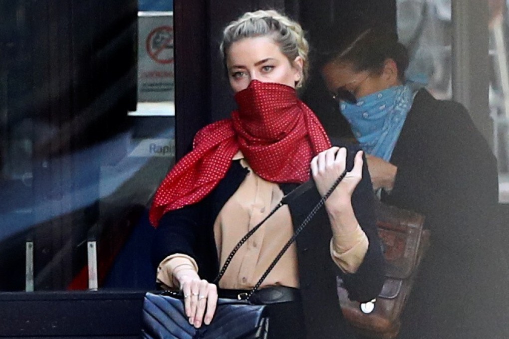 Actress Amber Heard arrives at the High Court in London. Photo: Reuters