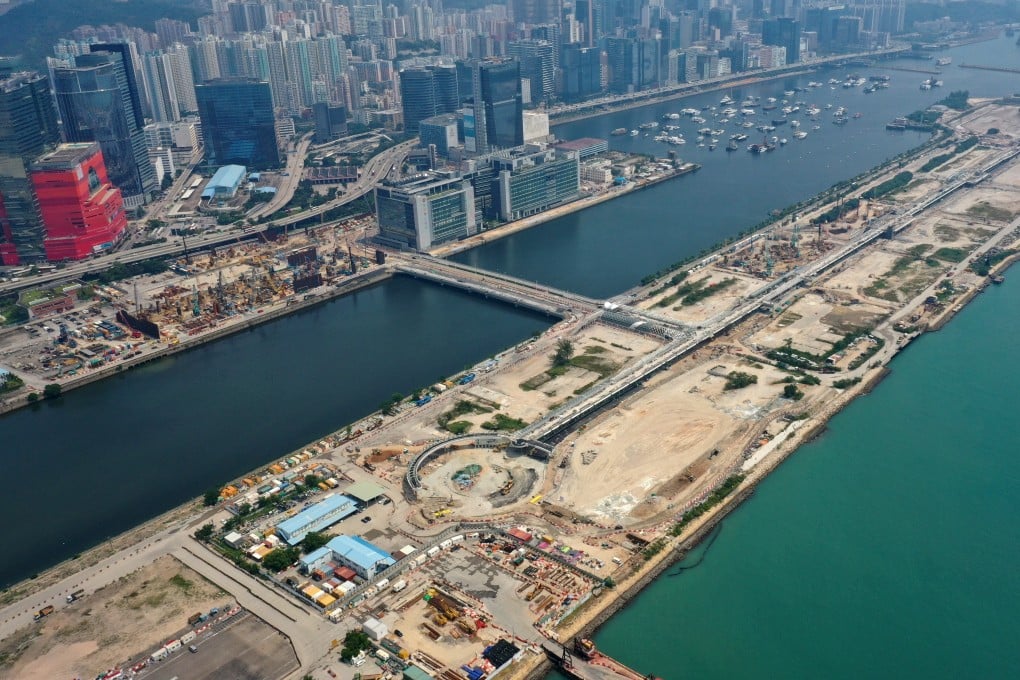 Aerial view of Kai Tak where Goldin Financial is selling its residential plot. Photo: Martin Chan