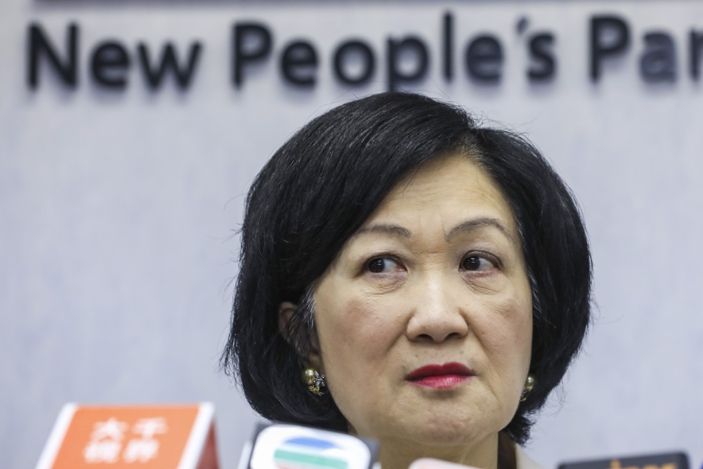 Lawmaker Regina Ip says the anti-government protests that erupted in Hong Kong last year have further exposed the city’s deep-rooted problems. Photo: Sam Tsang
