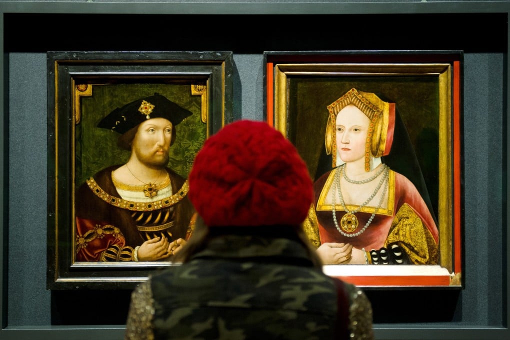 Portraits of Henry VIII and Catherine of Aragon in the National Portrait Gallery, London. Photo: AFP
