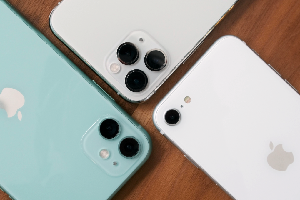 Depending on what you’re shooting, each iPhone serves a different purpose. Photo: Chris Chang