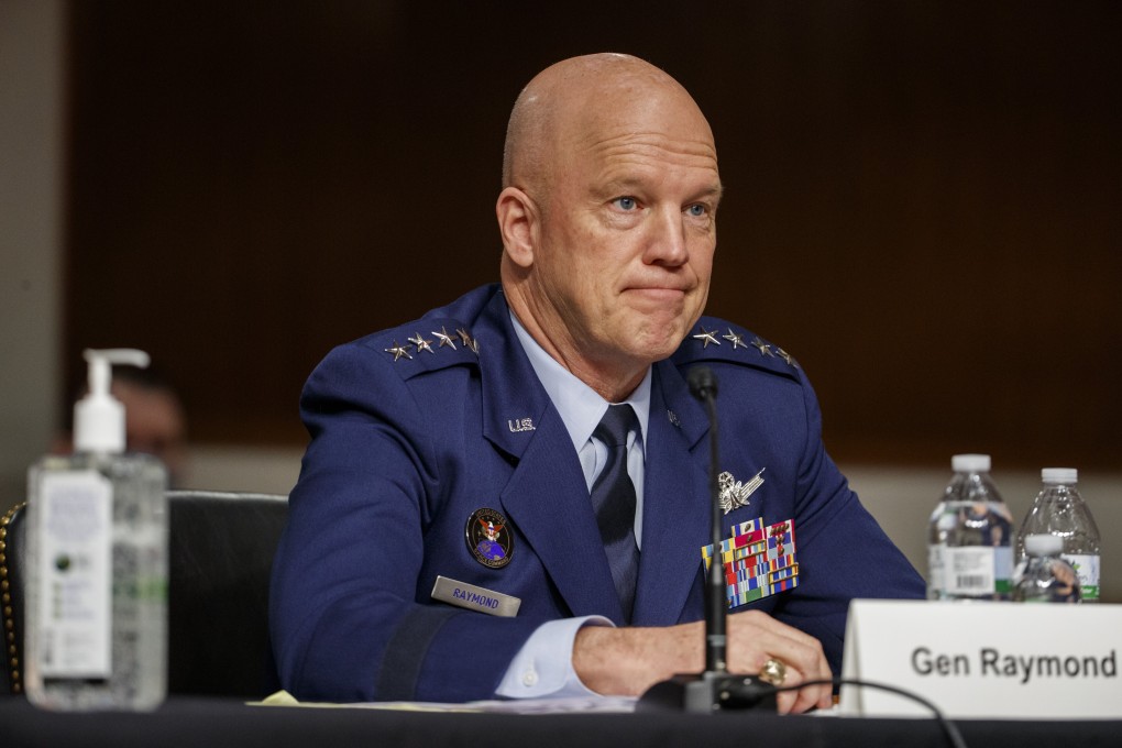 US Space Force head General John Raymond testifies before a Senate Armed Services Committee hearing in Washington in May. Photo: AP