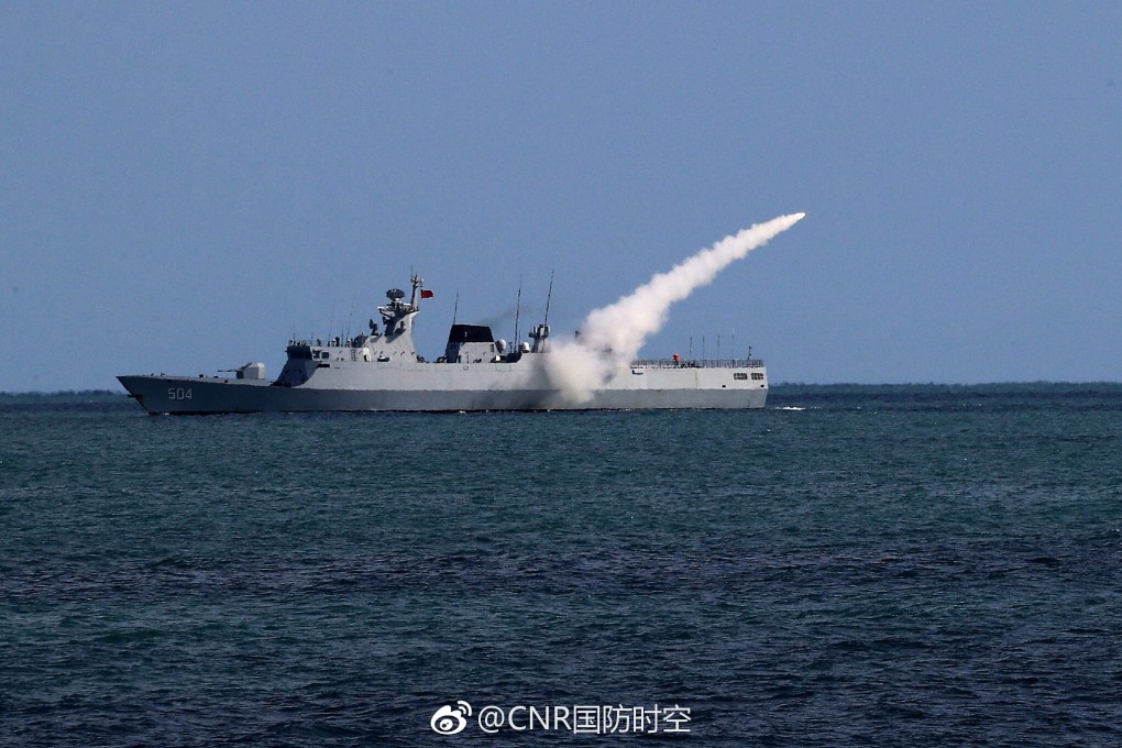 The live fire exercise will take place over nine days. Photo: Weibo