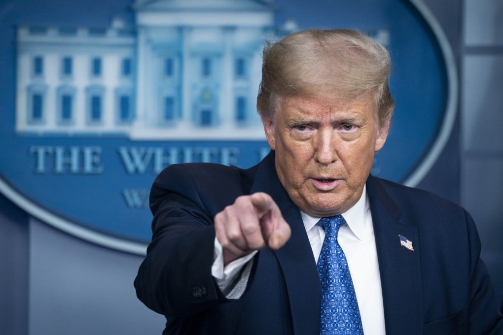 US President Donald Trump addresses the media at the White House earlier this week. Photo: Bloomberg