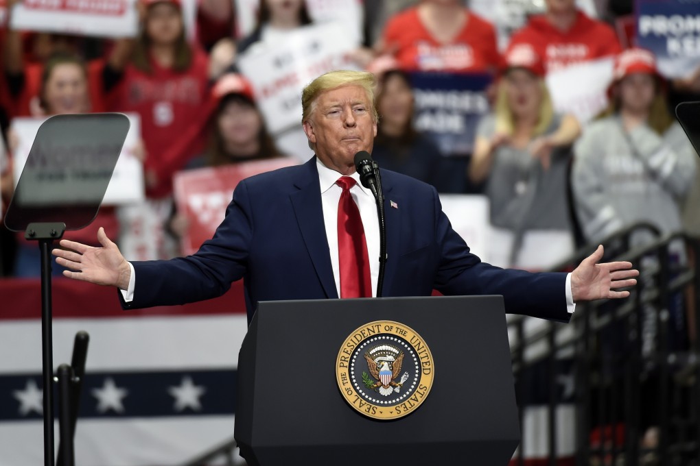 US President Donald Trump speaks during a campaign rally in Charlotte, North Carolina on March 2. Anti-China rhetoric is expected to spike further in the run-up to the US presidential election. Photo: AP