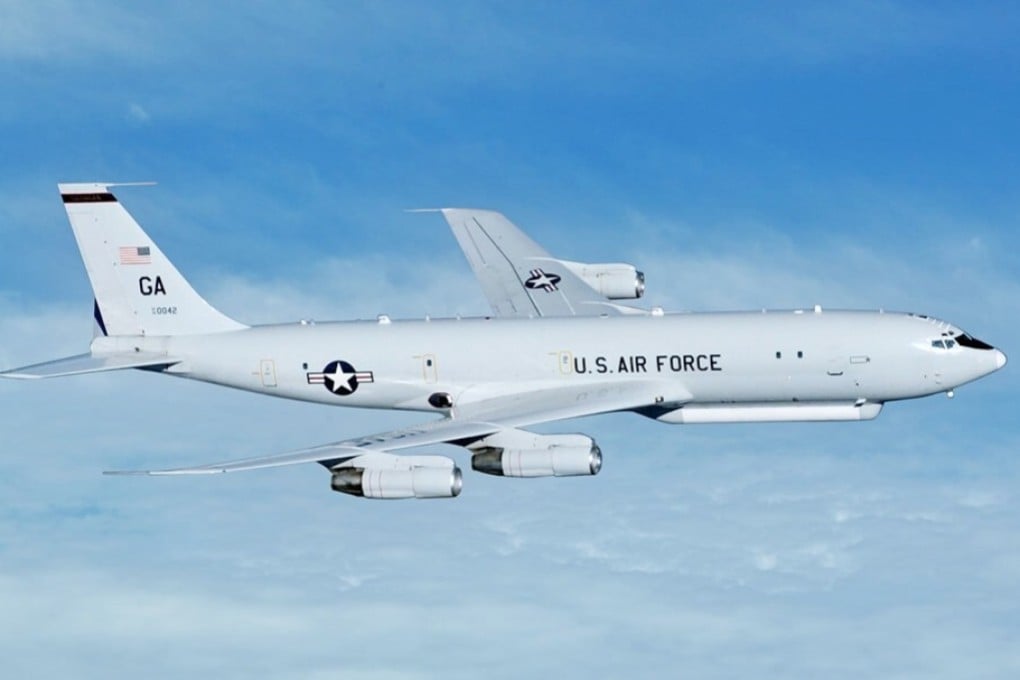 American E-8C surveillance planes have made multiple flights close to the Chinese coast in the past week. Photo: Handout