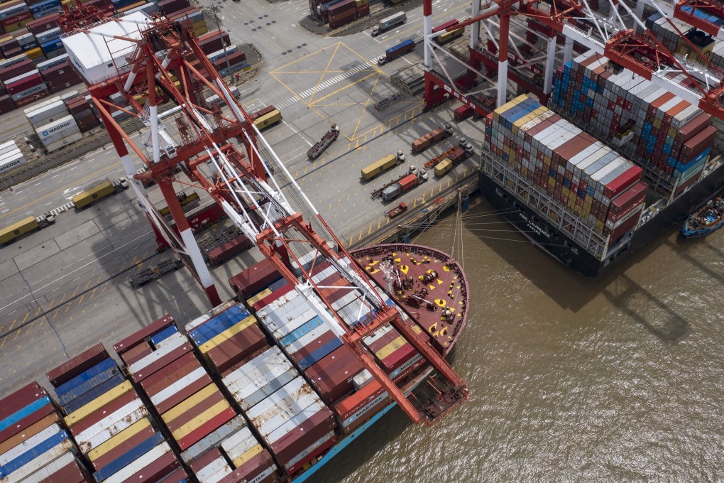 Vessels loaded with shipping containers in Shanghai, China. Mexico is hoping that some industries will find it beneficial to relocate to Latin America. Photo: Bloomberg