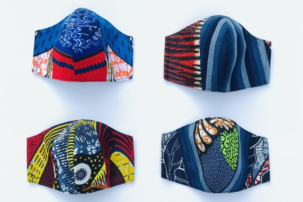 Haruka Nishiyama sells 20 of her handmade face masks every day. Photo: Handout