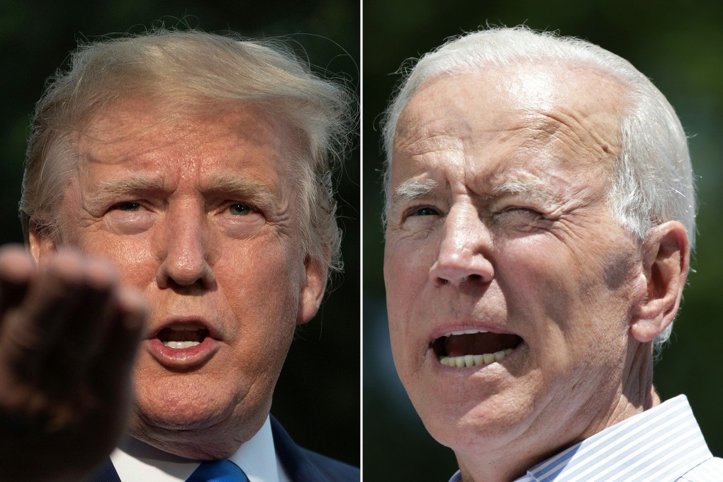 US President Donald Trump and challenger Joe Biden. Photo: AP