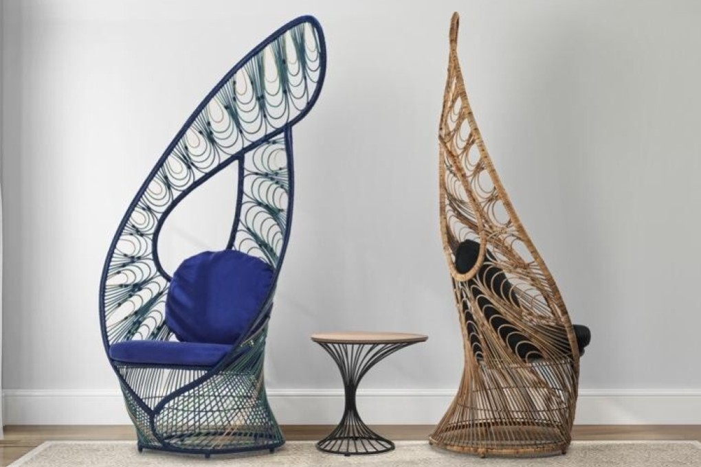 Peacock chairs by Filipino designer Kenneth Cobonpue. Rattan has been used for hundreds of years in furniture, and the durable, long-lasting reed is currently enjoying a revival.