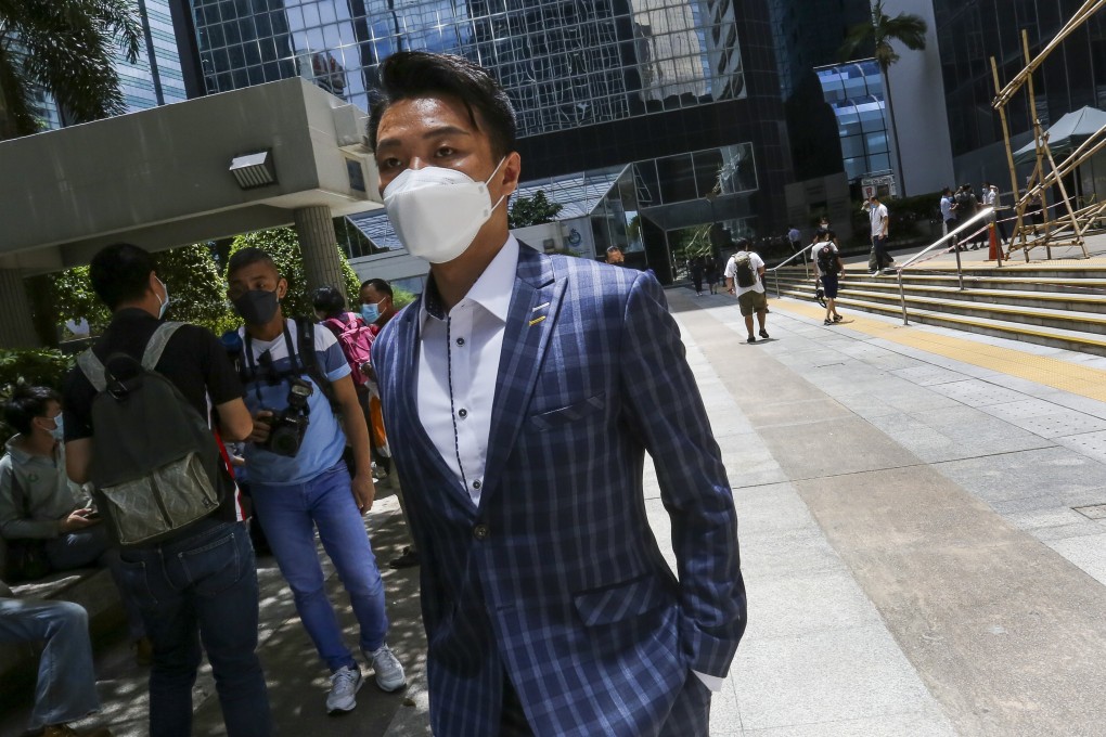 Civil Human Rights Front convenor Jimmy Sham testified at District Court in Wan Chai on Monday, offering his account of the assault that took place in a local restaurant in September. Photo: Jonathan Wong