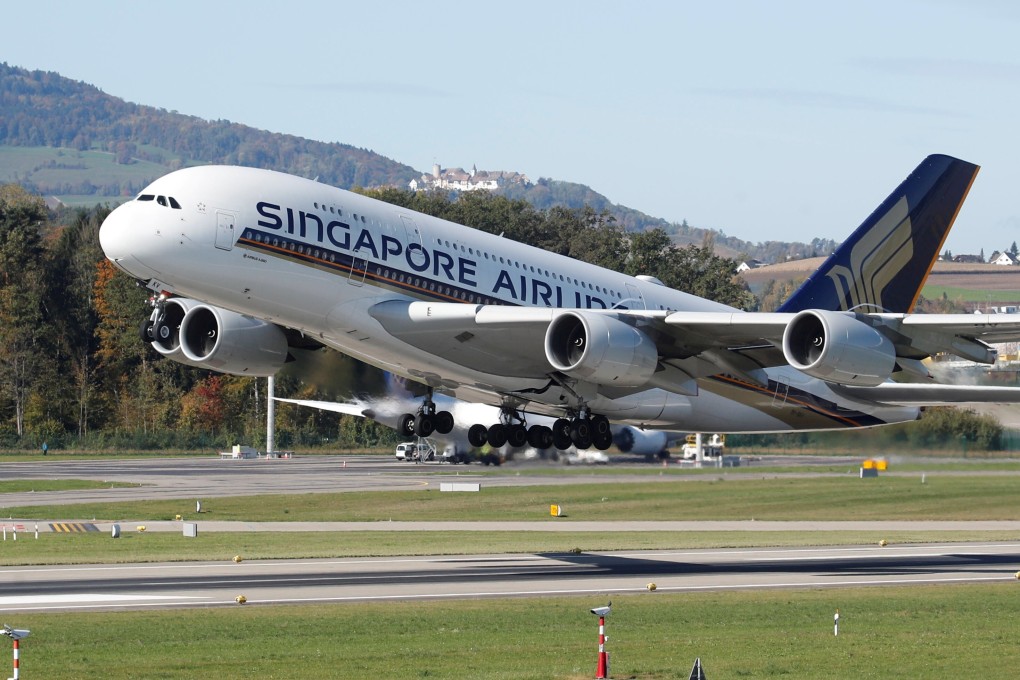 An Airbus A380-800 aircraft of Singapore Airlines takes off from Zurich airport, Switzerland October 16, 2019. Photo: Reuters