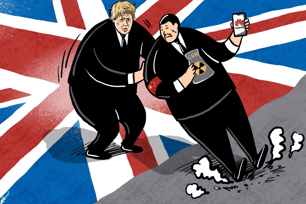 Bilateral trade between Britain and China exceeded US$102.5 billion last year. Illustration: Lau Ka-kuen