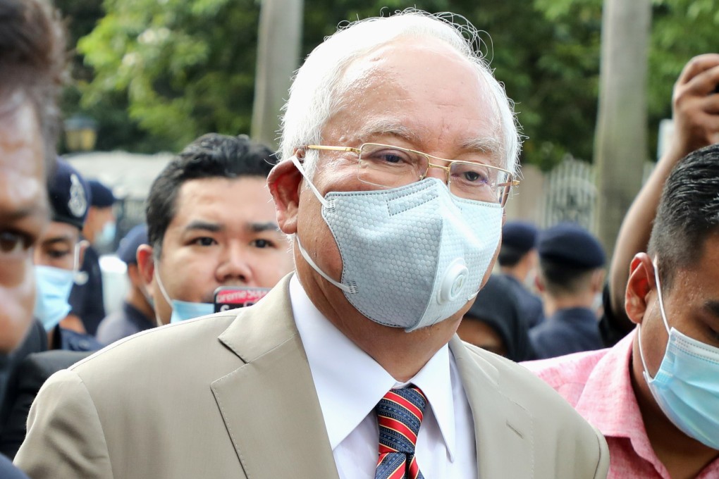 Former Malaysian Prime Minister Najib Razak arrives at the Kuala Lumpur High Court on July 28, 2020. Photo: Reuters