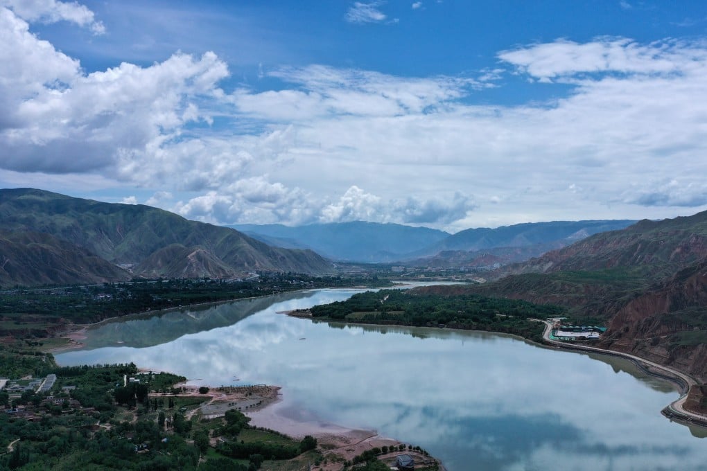 A section of the Yellow River in Haidong, Qinghai province. The river may be the clearest it has been in centuries. Photo: Xinhua