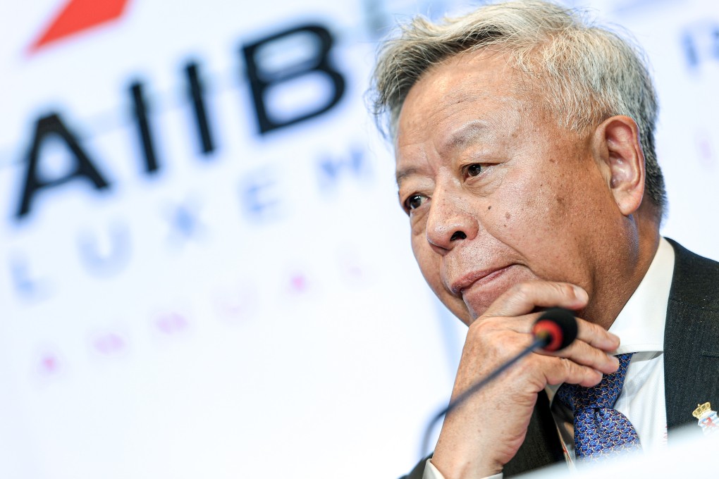Former Chinese deputy finance minister Jin Liqun was re-elected president of the China-backed Asian Infrastructure Investment Bank (AIIB) on Tuesday. Photo: EPA-EFE
