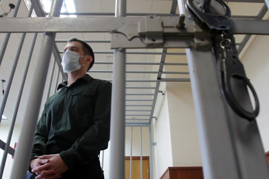 Former US marine Trevor Reed, who was detained in 2019 and accused of assaulting police officers. Photo: Reuters