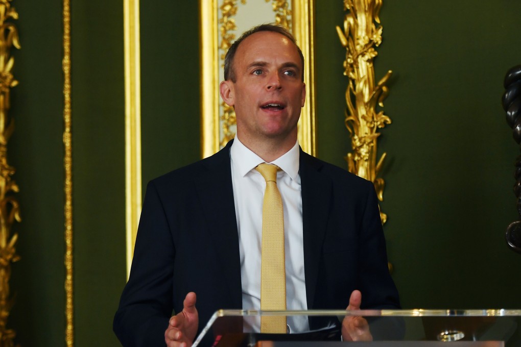“I condemn the decision to disqualify opposition candidates from standing in Hong Kong’s Legislative Council elections,” said British Foreign Secretary Dominic Raab. Photo: PA Wire via dpa