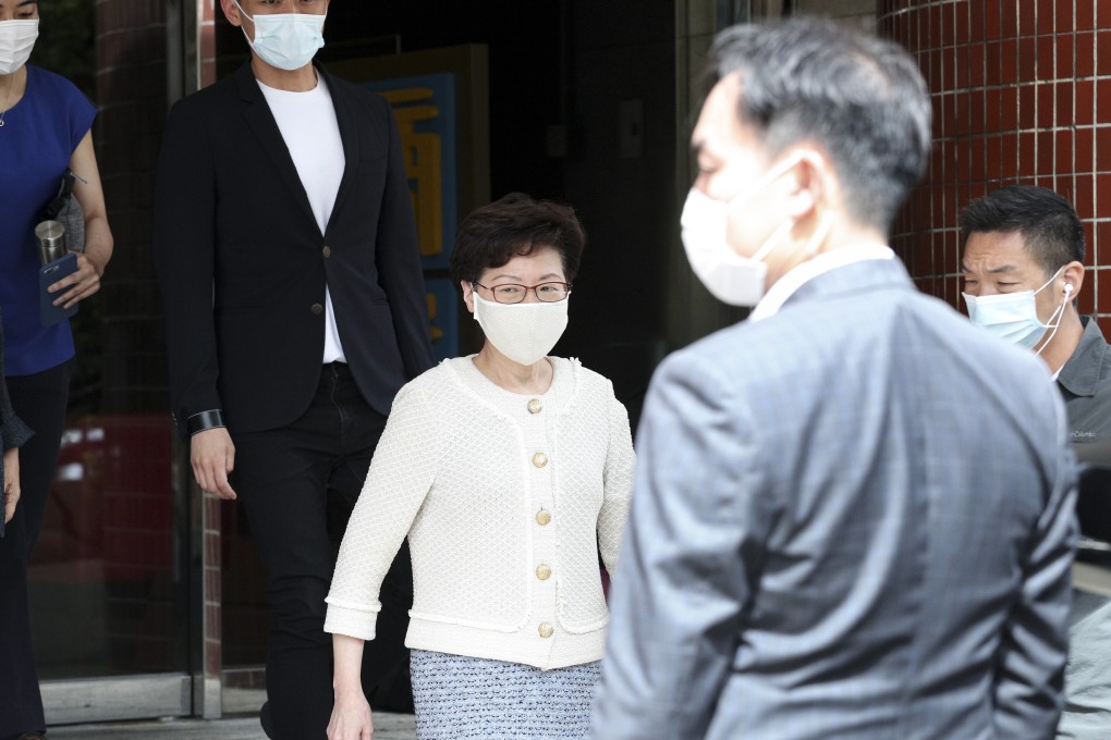 Carrie Lam remarks on Saturday came a day after she cited risks posed by the coronavirus pandemic in announcing Legco elections originally slated for September would be delayed. Photo: Handout