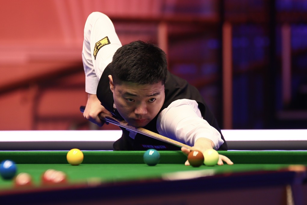 China’s Ding Junhui defeated Mark King in the first round of action at the World Championship in Sheffield, England. Photo: Tai Chengzhe/VCG via Getty Images