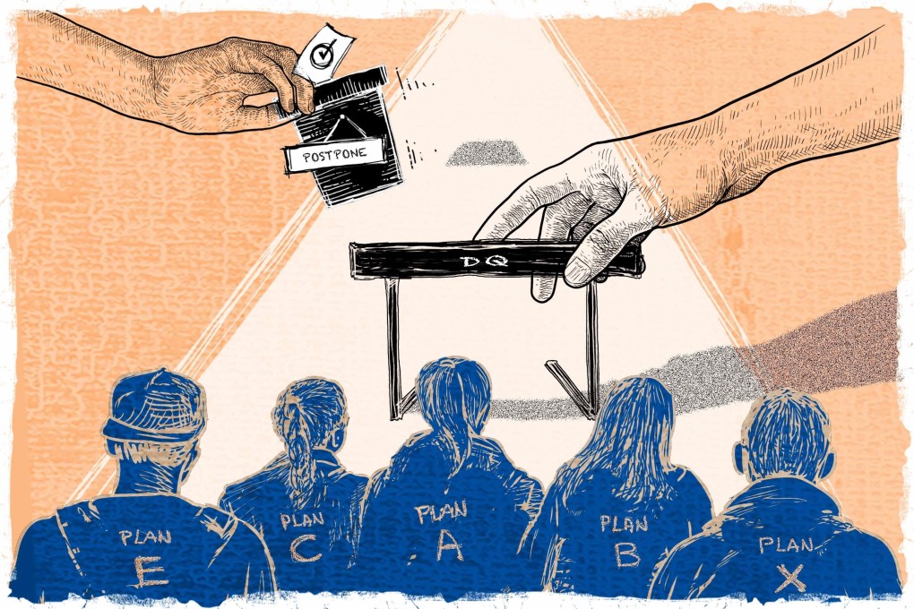 Hong Kong leader Carrie Lam believes the most pragmatic way forward is to extend the legislature’s current term for one year. Illustration: SCMP