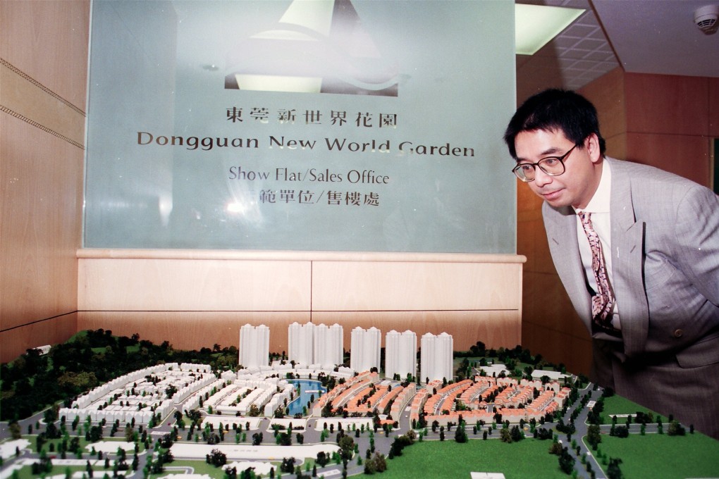 Peter Cheng Kar-shing looking at one of the New World Development’s projects in Dongguan, China. Cheng, who chairs the family philanthropic arm Chow Tai Fook Charity Foundation, hopes to do more for impoverished women in Hong Kong. Photo: SCMP