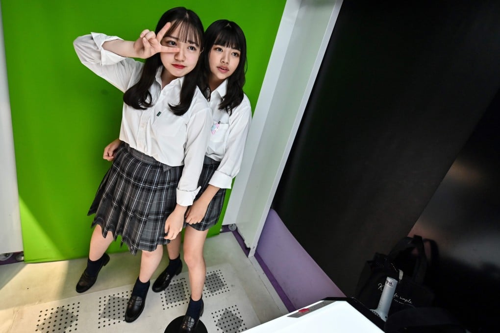 Purikura photo booths remain popular with Japanese women, despite the rise of smartphone selfies. Photo: AFP