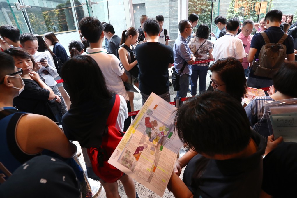 Potential buyers are starting to return to property launches in recent weeks, defying concerns about the third wave of coronavirus pandemic in Hong Kong. Photo: Nora Tam
