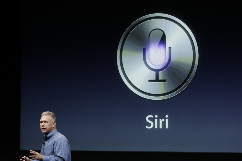 Apple’s Phil Schiller talks about Siri during an announcement at Apple headquarters in 2011. Photo: AP
