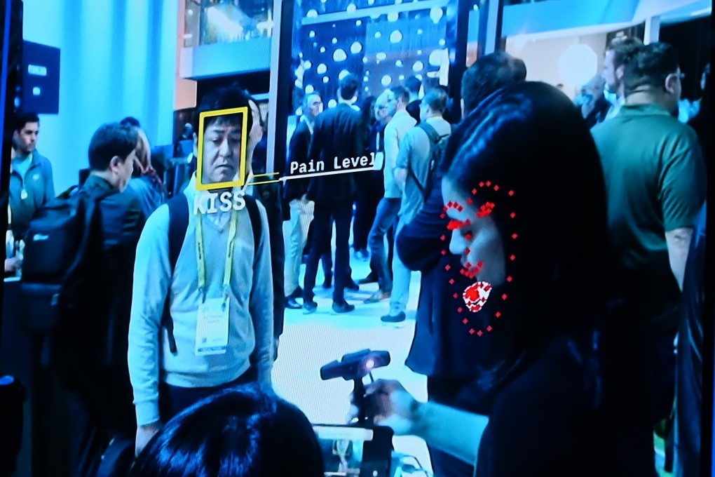Facial recognition software is demonstrated at the 2019 CES consumer electronics show in Las Vegas, the US. Similar technology was introduced this month at Universal Studios in Singapore. Photo: AFP