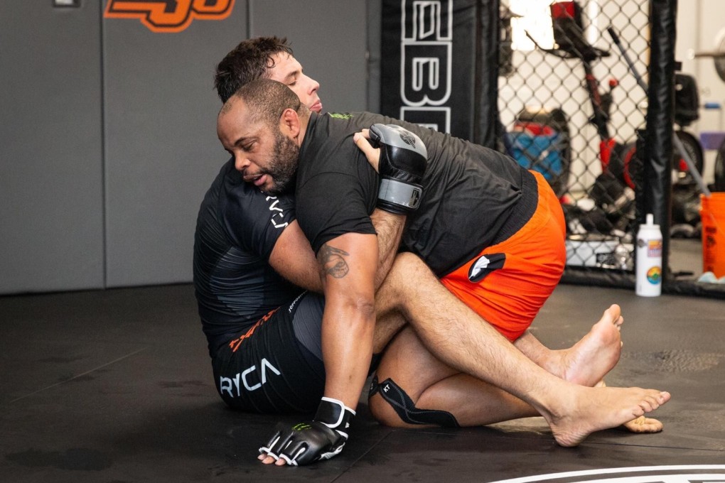 Daniel Cormier with Marcus Buchecha at AKA in San Jose. Photos: Brian Vega/@iamthebay