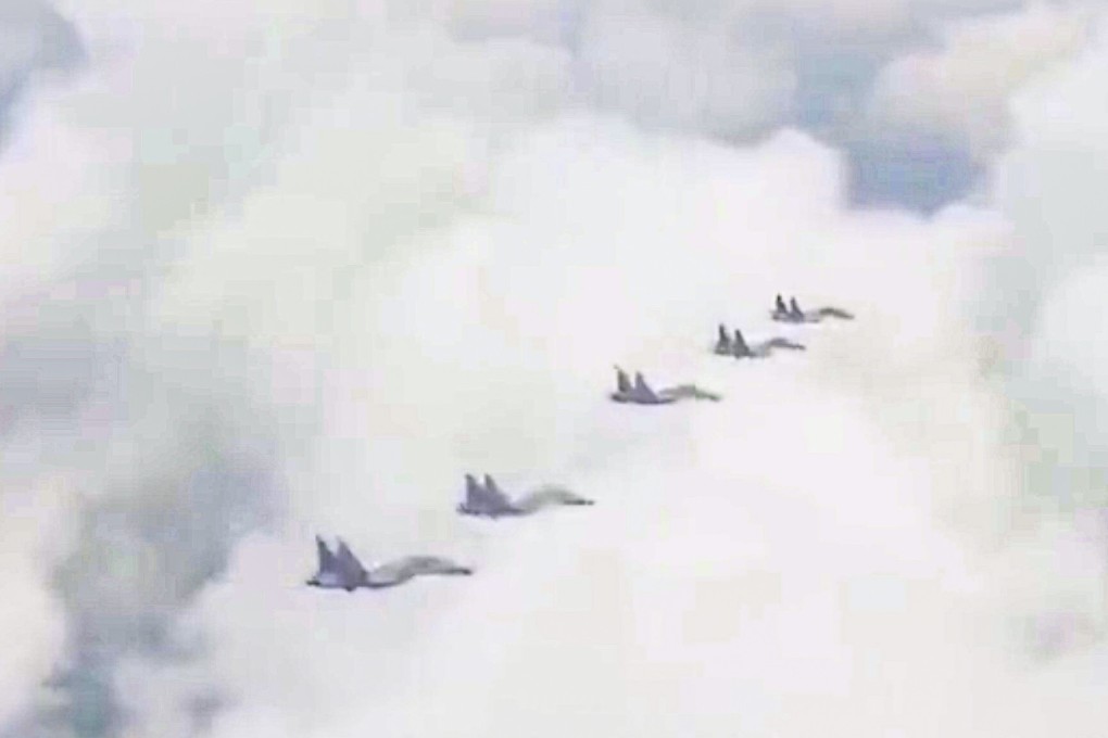 The Chinese air force has conducted a number of combat-readiness exercises in the South China Sea “recently”, according to official sources. Photo: Weibo