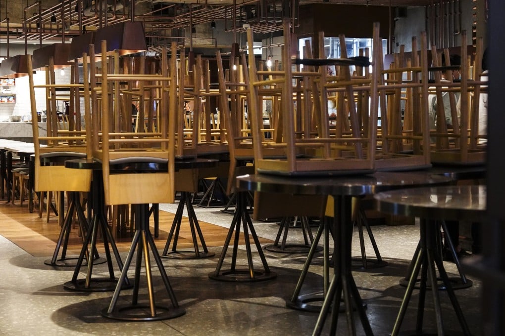 A closed restaurant in Lan Kwai Fong, a popular nightlife destination in Hong Kong. Photo: Robert Ng