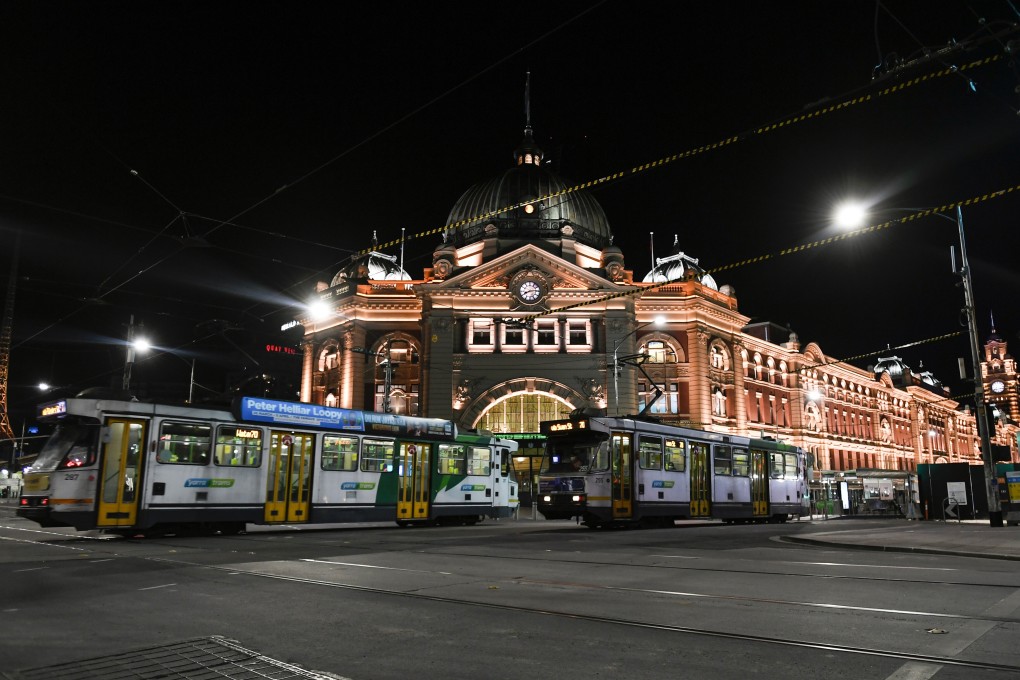 A general view of Flinders Street Station after a citywide curfew is introduced in Melbourne. Photo: EPA-EFE