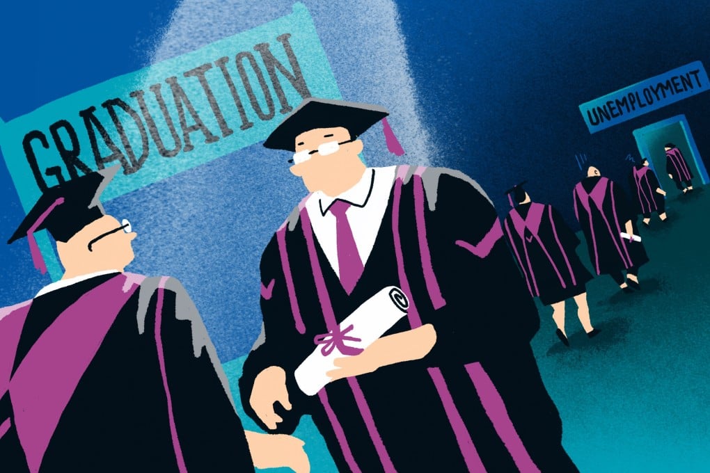 Amid gloom in Hong Kong job market, a government scheme creating thousands of temporary positions offers a silver lining. Illustration: Perry Tse