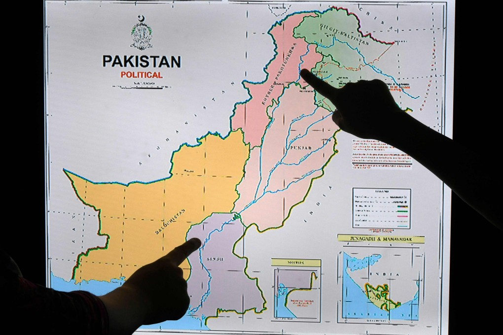 Pakistan’s new political map. Photo: AFP