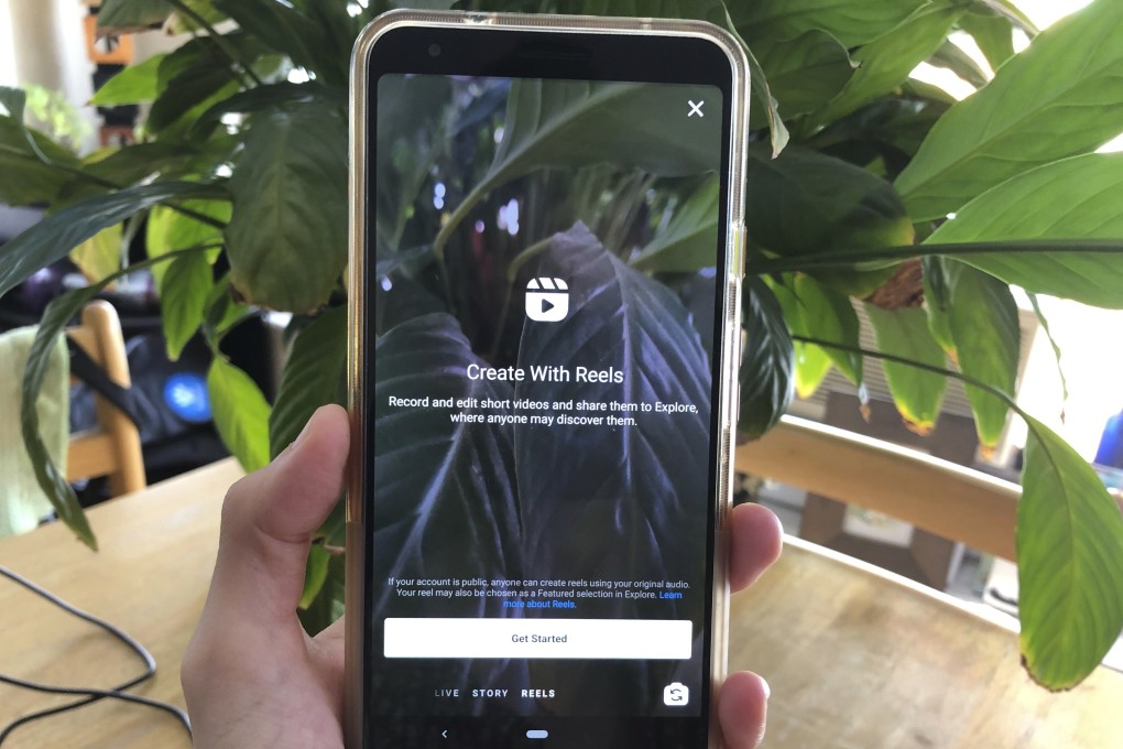Instagram Reels is displayed on a mobile phone. Photo: AP Photo