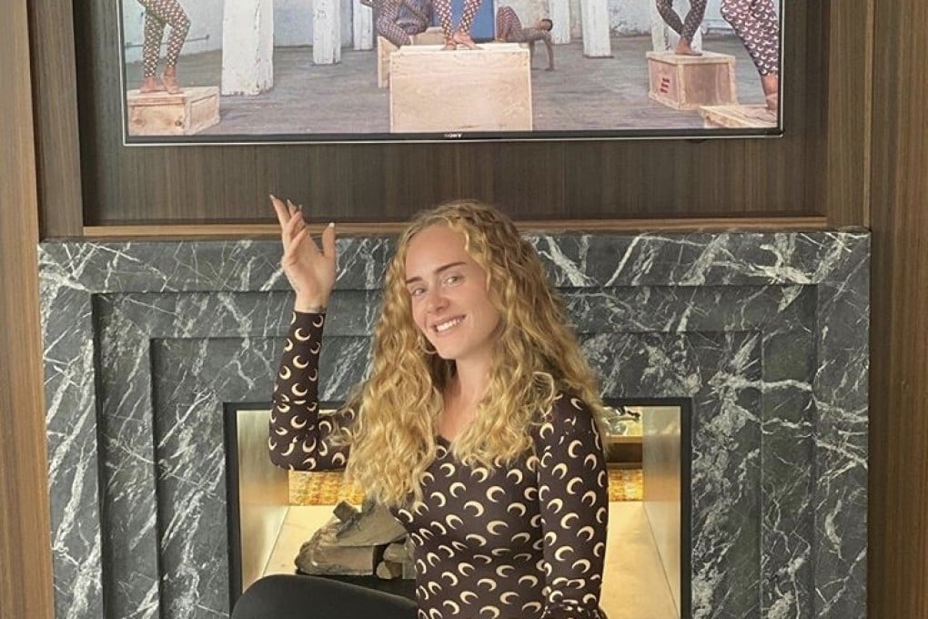 Adele in Marine Serre. Photo: Instagram / @adele