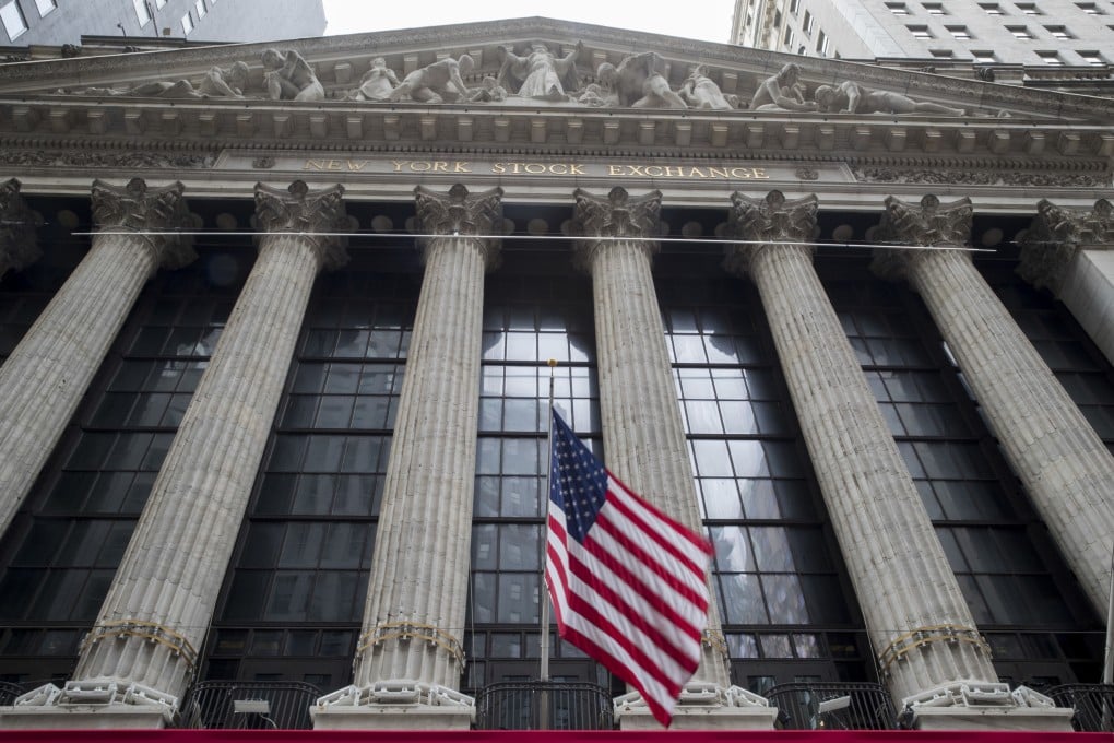 The Trump administration is recommending a January 2022 deadline for Chinese companies to comply with audit and disclosure requirements or face delisting after a string of high-profile scandals. Picture shows the US flag outside the New York Stock Exchange. Photo: AP