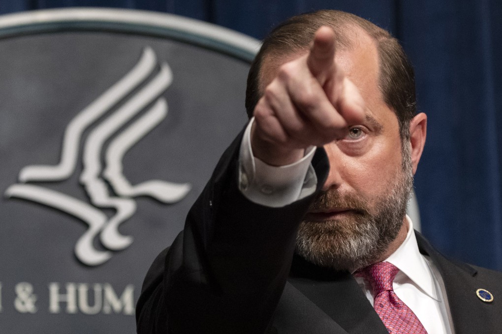 US Health and Human Services Secretary Alex Azar is set to arrive in Taiwan on Sunday. Photo: AP