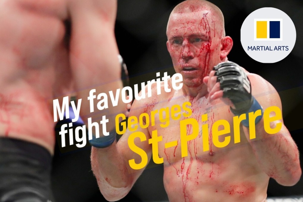 Georges St-Pierre in action for the UFC. Photo: AP
