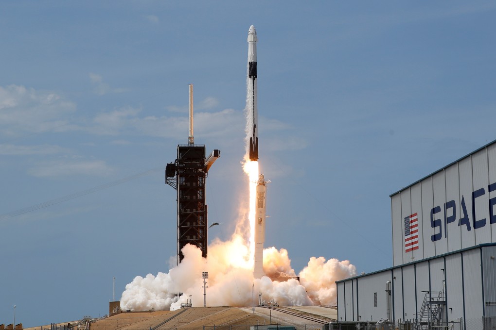 SpaceX’s Falcon 9 rocket with Nasa astronauts Robert Behnken and Douglas Hurley aboard blasted off on May 30 to the international space station. Photo: Reuters